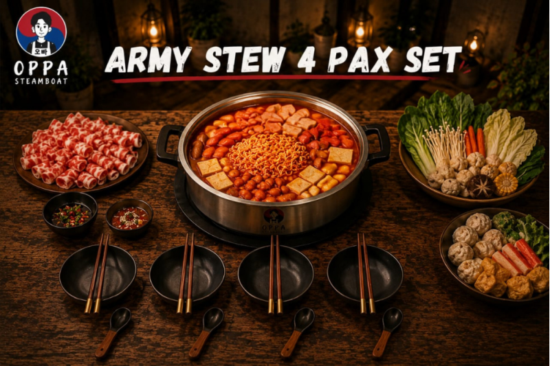 Korean Army Stew 4 Pax Set