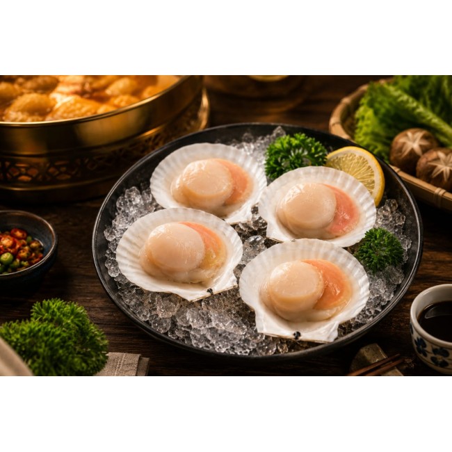 Half Shell Japanese Scallop (4 pcs)