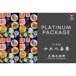 Platinum Package for 16 (Without Cookware)