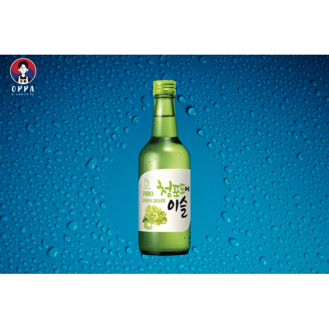 Jinro Green Grape Soju - Grape (360ml) 