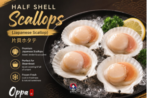 Half Shell Japanese Scallop (4 pcs)
