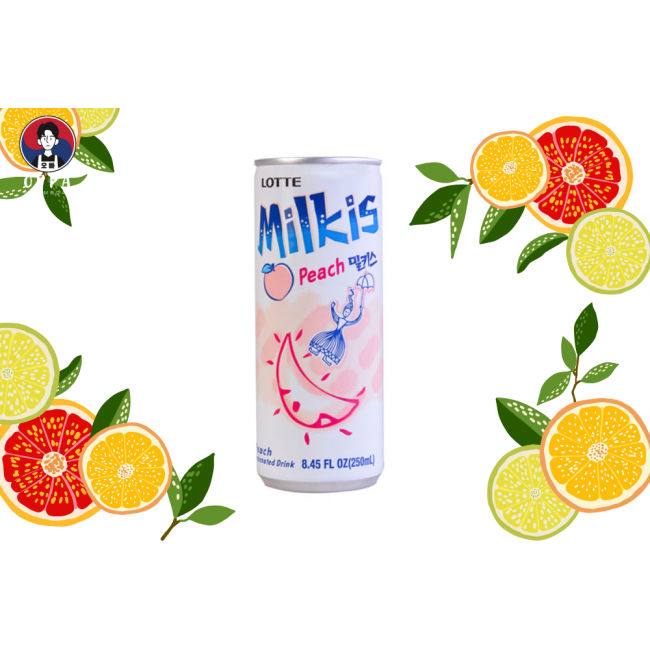 Korean Lotte Milkis Peach (250 ml)