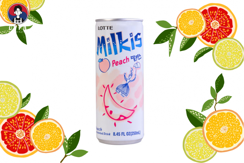 Korean Lotte Milkis Peach (250 ml)